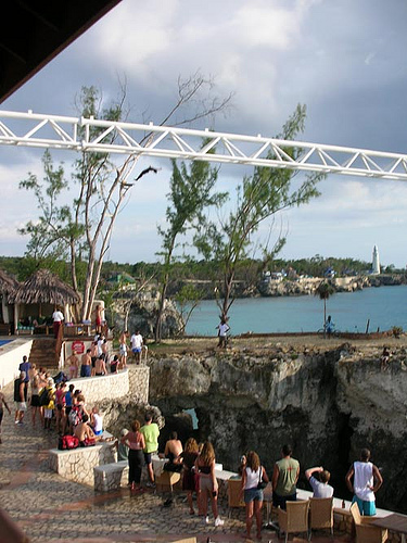 Diver at Rick’s Cafe in Negril, Jamaica